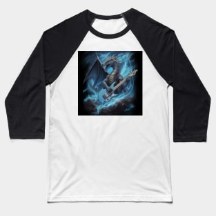 Lightning Dragon Rockin Out Baseball T-Shirt